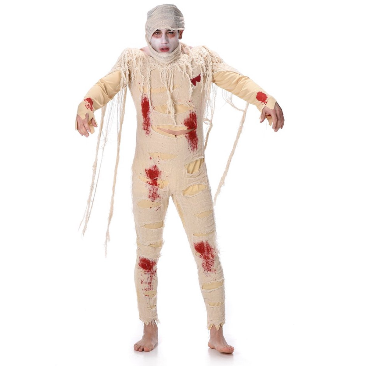 Egyptische Mummie Kostuum Heren โ Horror Jumpsuit 2-delig