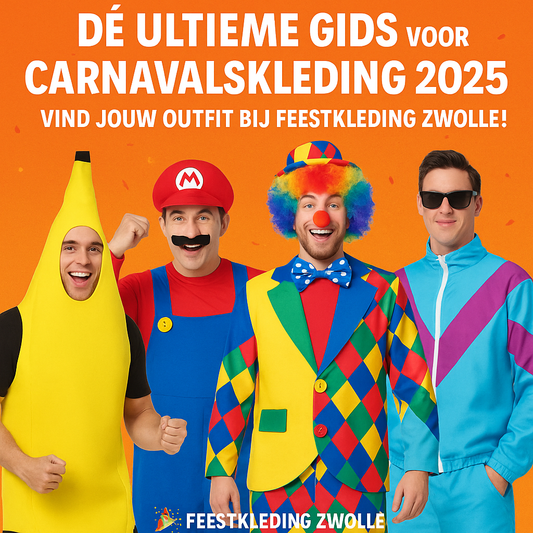 🎭 Dé Ultieme Gids voor Carnavalskleding 2025 – Vind Jouw Outfit bij Feestkleding Zwolle!