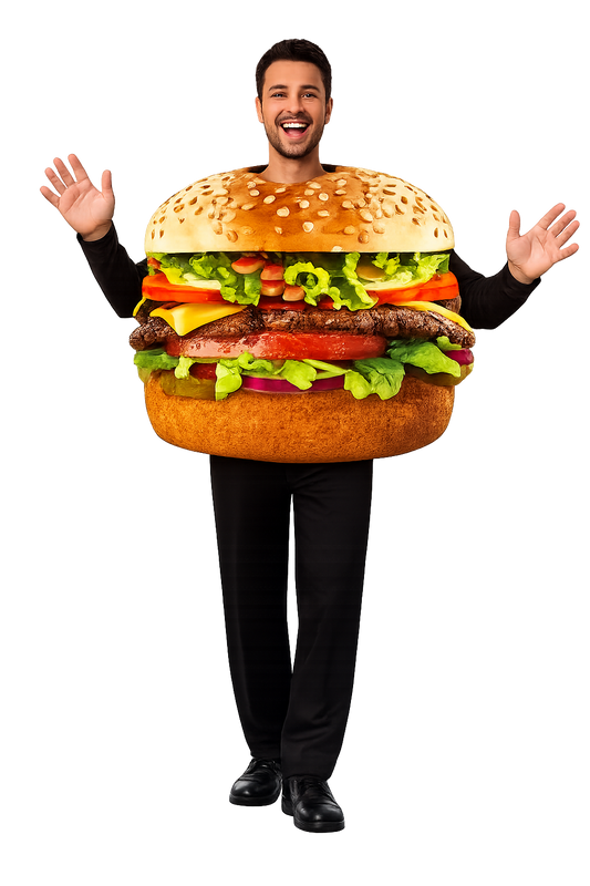 Hamburger Kostuum Volwassenen