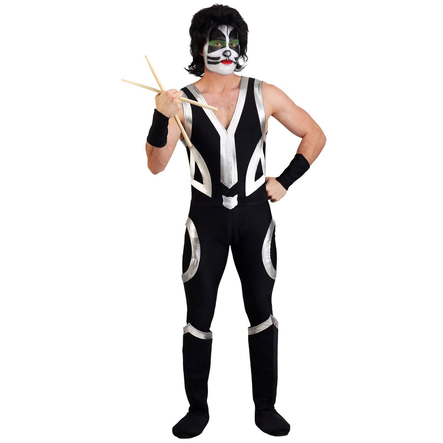 Kiss The Catman Rock Kostuum Volwassenen – 4-delig
