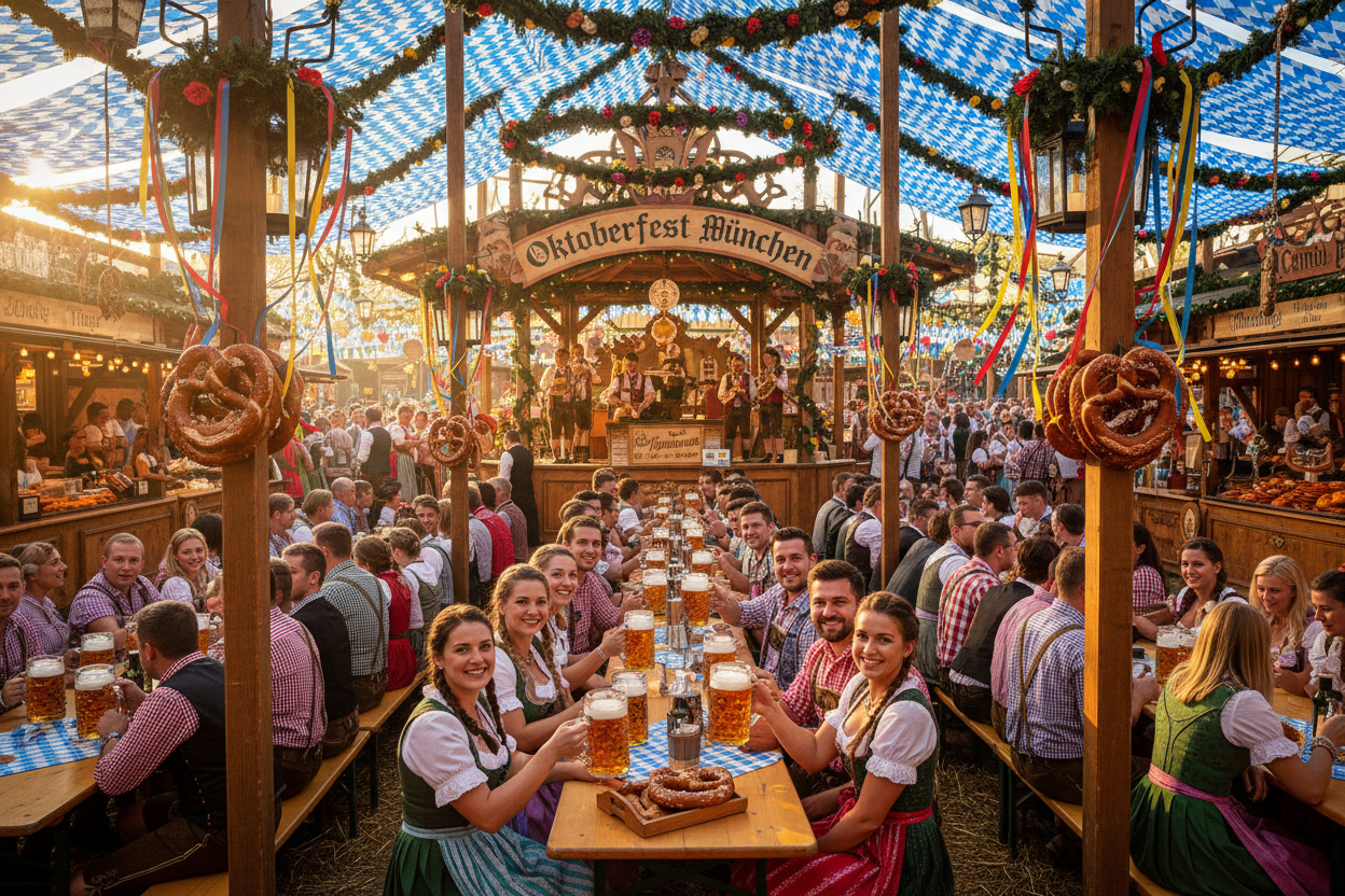 liggende oktoberfest afbeelding voor bovenaan de oktobefest categorie op een feest
