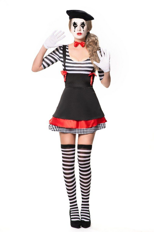 Mime Jurk Rood Zwart Dames
